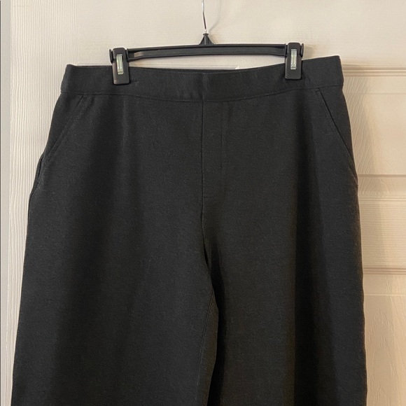 SPANX Charcoal Gray Pants thick material inseam 30” waist 34” elastic - Picture 2 of 8
